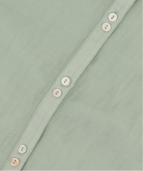 RANDA（ランダ）の「バンドカラーシアーオーバーシャツ（シャツ/ブラウス・レディース・ホワイト/パープル/グリーン・FREE）」の5枚目の写真