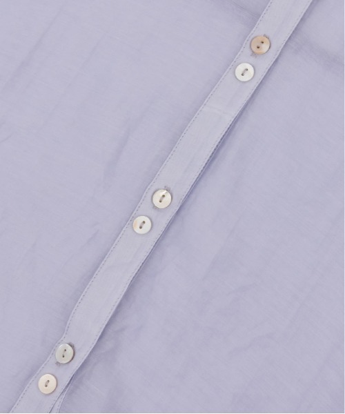 RANDA（ランダ）の「バンドカラーシアーオーバーシャツ（シャツ/ブラウス・レディース・ホワイト/パープル/グリーン・FREE）」の6枚目の写真