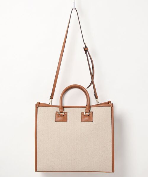 N.（N. Natural Beauty Basic）（エヌエヌナチュラルビューティーベーシック）の「キャンバストートバッグ（トートバッグ・レディース・ベージュ・ﾌﾘ-）」の2枚目の写真