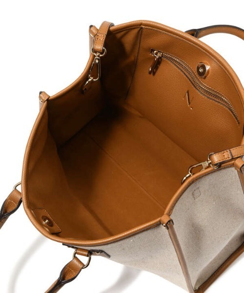 N.（N. Natural Beauty Basic）（エヌエヌナチュラルビューティーベーシック）の「キャンバストートバッグ（トートバッグ・レディース・ベージュ・ﾌﾘ-）」の14枚目の写真