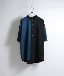 TRバンドカラービッグクレリックシャツ