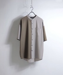 TRバンドカラービッグクレリックシャツ