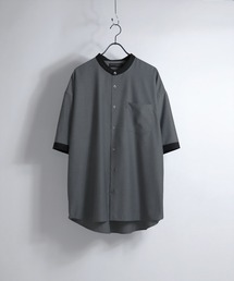 TRバンドカラービッグクレリックシャツ