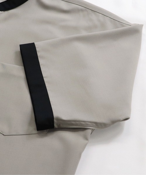 Confirm（コンファーム）の「Confirm / コンファーム TRバンドカラービッグクレリックシャツSS（シャツ/ブラウス・メンズ・ホワイト/ブラック/ベージュ/ブラウン/グレー/サックスブルー/ブルー/ミント/ブラック系その他/ベージュ系その他/キャメル/ベージュ系その他2・FREE）」の16枚目の写真