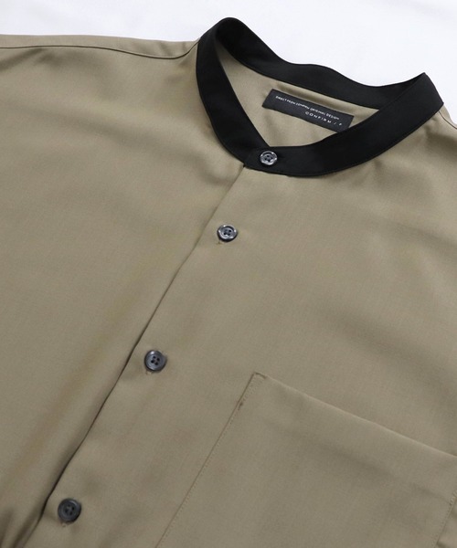 Confirm（コンファーム）の「Confirm / コンファーム TRバンドカラービッグクレリックシャツSS（シャツ/ブラウス・メンズ・ホワイト/ブラック/ベージュ/ブラウン/グレー/サックスブルー/ブルー/ミント/ブラック系その他/ベージュ系その他/キャメル/ベージュ系その他2・FREE）」の19枚目の写真