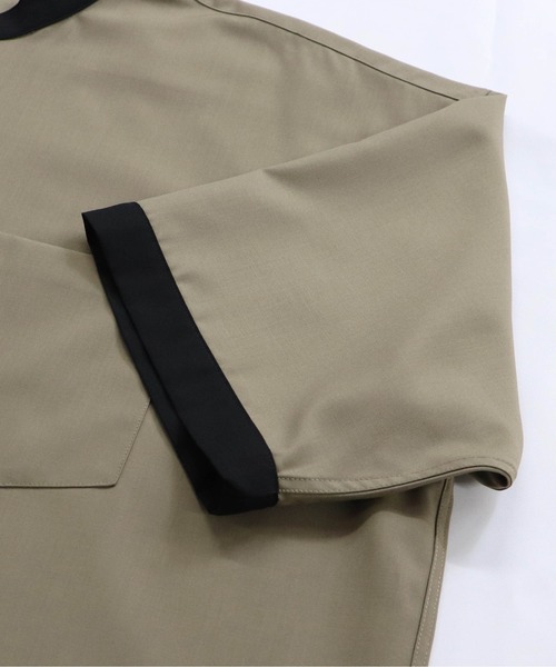 Confirm（コンファーム）の「Confirm / コンファーム TRバンドカラービッグクレリックシャツSS（シャツ/ブラウス・メンズ・ホワイト/ブラック/ベージュ/ブラウン/グレー/サックスブルー/ブルー/ミント/ブラック系その他/ベージュ系その他/キャメル/ベージュ系その他2・FREE）」の15枚目の写真