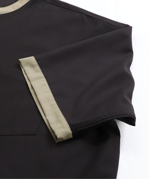 Confirm（コンファーム）の「Confirm / コンファーム TRバンドカラービッグクレリックシャツSS（シャツ/ブラウス・メンズ・ホワイト/ブラック/ベージュ/ブラウン/グレー/サックスブルー/ブルー/ミント/ブラック系その他/ベージュ系その他/キャメル/ベージュ系その他2・FREE）」の17枚目の写真