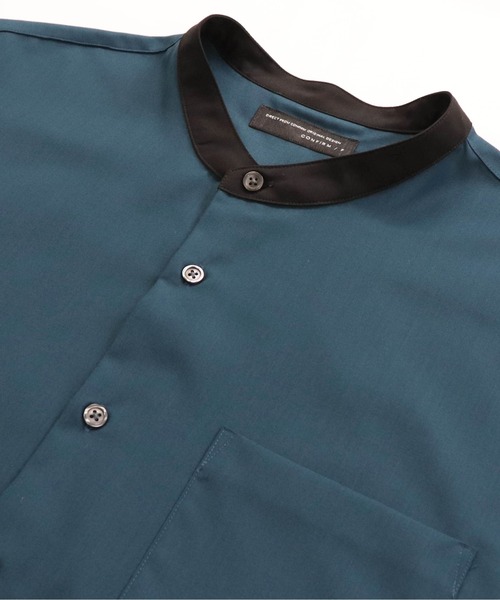 Confirm（コンファーム）の「Confirm / コンファーム TRバンドカラービッグクレリックシャツSS（シャツ/ブラウス・メンズ・ホワイト/ブラック/ベージュ/ブラウン/グレー/サックスブルー/ブルー/ミント/ブラック系その他/ベージュ系その他/キャメル/ベージュ系その他2・FREE）」の13枚目の写真