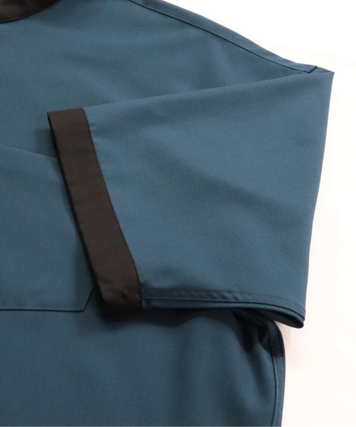 Confirm（コンファーム）の「Confirm / コンファーム TRバンドカラービッグクレリックシャツSS（シャツ/ブラウス・メンズ・ホワイト/ブラック/ベージュ/ブラウン/グレー/サックスブルー/ブルー/ミント/ブラック系その他/ベージュ系その他/キャメル/ベージュ系その他2・FREE）」の14枚目の写真