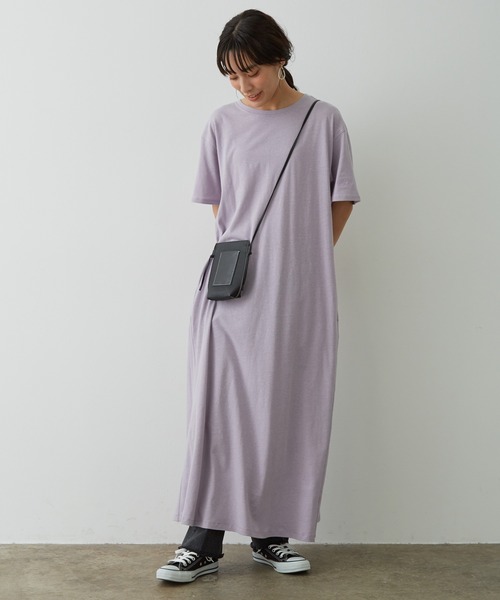 FRUIT OF THE LOOM(フルーツオブザルーム)の「【FRUIT OF THE LOOM for SALON】Tシャツワンピース(ワンピース・レディース・カーキ/ラベンダー/オレンジ/ベージュ・FREE)」の17枚目の写真