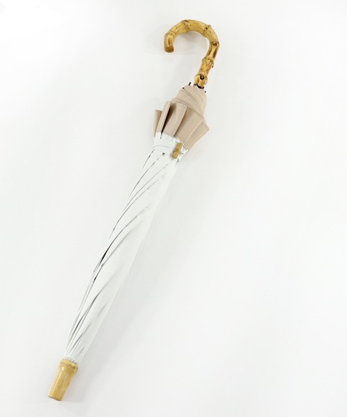 utatane（ウタタネ）の「日傘　完全遮光　晴雨兼用　47cmスライドショート（長傘・レディース・ホワイト系その他/ブラック系その他/グレー系その他/ベージュ系その他/ホワイト系その他2/ホワイト系その他3/ブラック系その他2/グレー系その他2/グレー系その他3/ベージュ系その他2・FREE）」の2枚目の写真