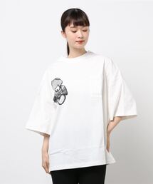 16/1 OPENENDSS T SHIRT/ビッグシルエット 空紡糸ビッグTシャツ/グラフィックT