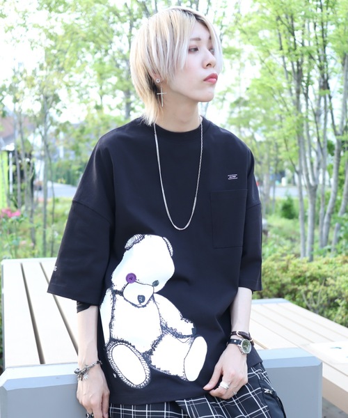 rovtski（ロフトスキー）の「16/1 OPENENDSS T SHIRT/ビッグシルエット 空紡糸ビッグTシャツ/グラフィックT（Tシャツ/カットソー・レディース・その他/その他4/その他3/その他1/その他5/その他2/その他14/その他15/その他8/その他11/その他10/その他6/その他7/その他12/その他9/その他13・FREE）」の4枚目の写真