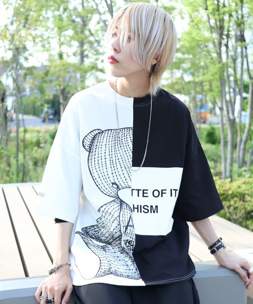 rovtski（ロフトスキー）の「16/1 OPENENDSS T SHIRT/ビッグシルエット 空紡糸ビッグTシャツ/グラフィックT（Tシャツ/カットソー・レディース・その他/その他4/その他3/その他1/その他5/その他2/その他14/その他15/その他8/その他11/その他10/その他6/その他7/その他12/その他9/その他13・FREE）」の5枚目の写真
