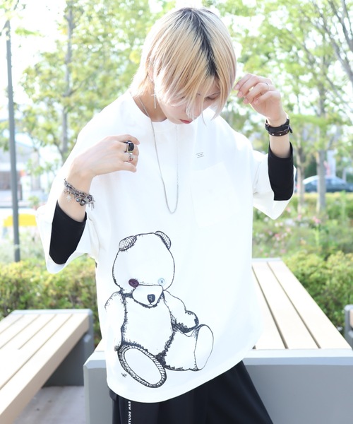 rovtski（ロフトスキー）の「16/1 OPENENDSS T SHIRT/ビッグシルエット 空紡糸ビッグTシャツ/グラフィックT（Tシャツ/カットソー・レディース・その他/その他4/その他3/その他1/その他5/その他2/その他14/その他15/その他8/その他11/その他10/その他6/その他7/その他12/その他9/その他13・FREE）」の3枚目の写真
