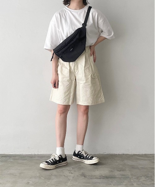TWO TUCK HALFPANTS ツータック ハーフパンツ　 クラネ好きの方 2-TUCK WIDE BAGGY HALF PANTS/2タックワイドバギーハーフパンツ