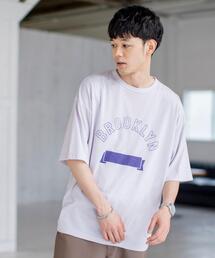 coen | WプリントカレッジTシャツ(Tシャツ/カットソー)
