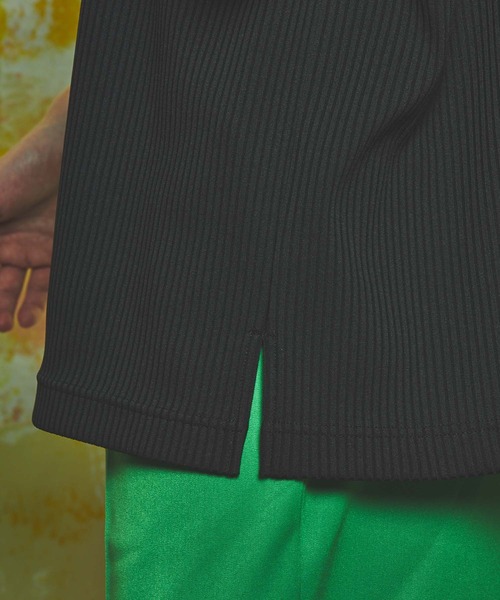 MAISON SPECIAL(メゾンスペシャル)の「《ユニセックスアイテム》オメガリブプライムオーバーTシャツ 【MAISON SPECIAL/メゾンスペシャル】(Tシャツ/カットソー・メンズ・チャコールグレー/ブラック・44/46)」の13枚目の写真