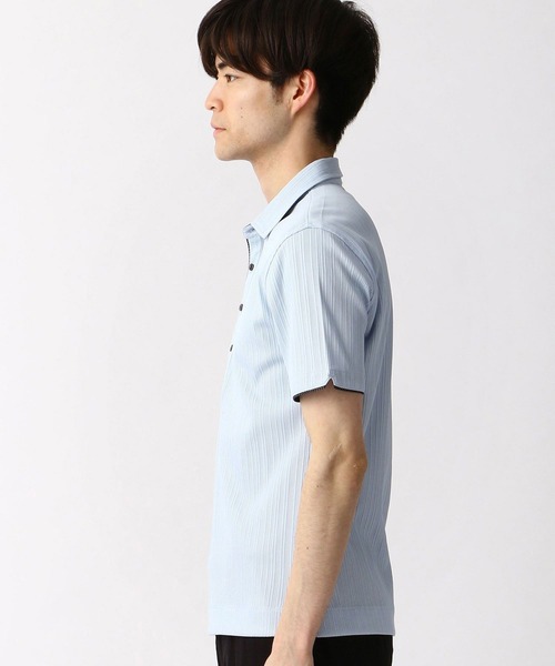 HIDEAWAYS NICOLE（ハイダウェイニコル）の「シルケットランダムテレコポロシャツ（ポロシャツ・メンズ・ブラック/サックスブルー/その他1/ホワイト/ネイビー/ピンク・MEDIUM/X-LARGE/XX-LARGE/LARGE）」の15枚目の写真