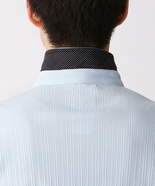 HIDEAWAYS NICOLE（ハイダウェイニコル）の「シルケットランダムテレコポロシャツ（ポロシャツ・メンズ・ブラック/サックスブルー/その他1/ホワイト/ネイビー/ピンク・MEDIUM/X-LARGE/XX-LARGE/LARGE）」の7枚目の写真