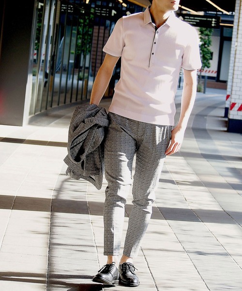 HIDEAWAYS NICOLE（ハイダウェイニコル）の「シルケットランダムテレコポロシャツ（ポロシャツ・メンズ・ブラック/サックスブルー/その他1/ホワイト/ネイビー/ピンク・MEDIUM/X-LARGE/XX-LARGE/LARGE）」の19枚目の写真