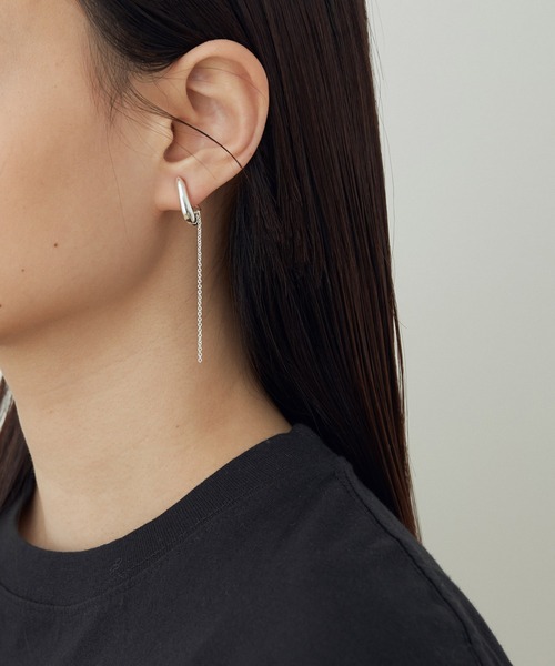 ADAM ET ROPE'(アダムエロペ)の「【ucalypt】【WEB限定】Deformation earrings(両耳)(イヤリング・レディース・シルバー/ゴールド・FREE)」の7枚目の写真