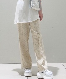 WEGO | WEGO/ベルト付きドットストレートパンツ(スラックス)