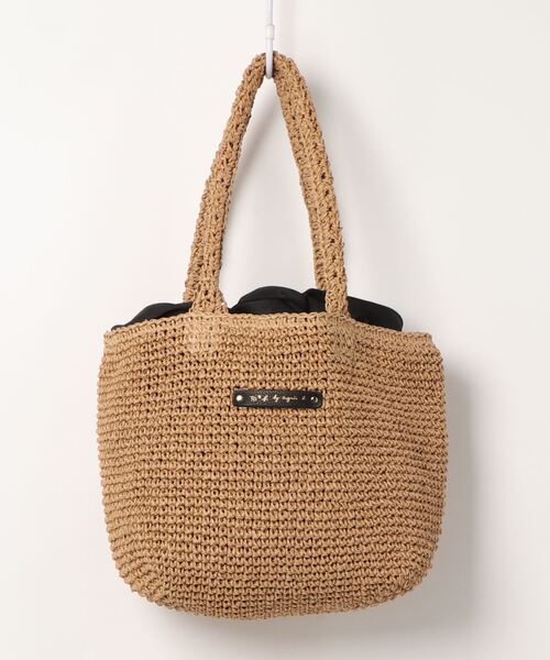To b. by agnes b.（トゥービーバイアニエスベー）の「WR69 SAC かごバッグ（かごバッグ・レディース・ベージュ・UNI）」の5枚目の写真