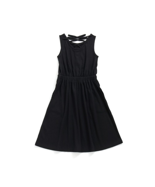 JENNI love（ジェニィラブ）の「接触冷感ランダムピッチテレコワンピ（ワンピース・キッズ・ブラック/ブラウン・130cm/140cm/150cm/160cm）」の7枚目の写真