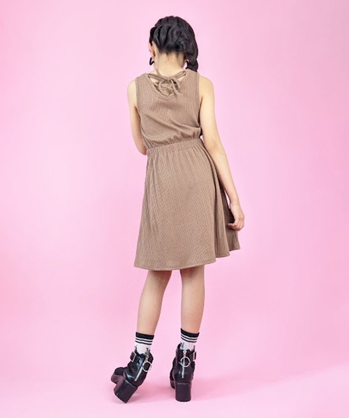 JENNI love（ジェニィラブ）の「接触冷感ランダムピッチテレコワンピ（ワンピース・キッズ・ブラック/ブラウン・130cm/140cm/150cm/160cm）」の17枚目の写真