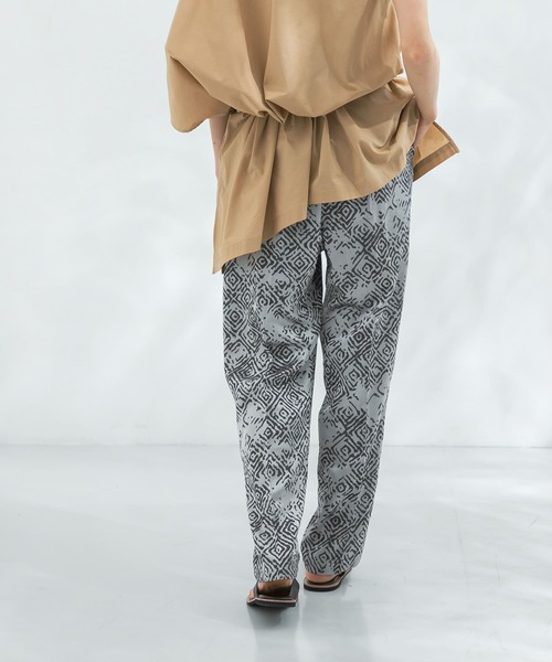 KBF(ケイビーエフ)の「ジャガードイージーパンツ(その他パンツ・レディース・オフホワイト/グレー系その他/ブラック・ONE)」の20枚目の写真