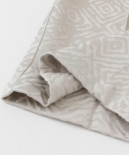 KBF(ケイビーエフ)の「ジャガードイージーパンツ(その他パンツ・レディース・オフホワイト/グレー系その他/ブラック・ONE)」の9枚目の写真