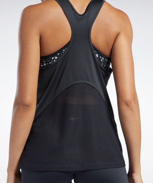 Reebok(リーボック)の「ランニング スピードウィック タンクトップ / Running Speedwick Tank Top(タンクトップ・レディース・ブラック/レッド・SMALL/MEDIUM/LARGE/X-LARGE/XX-LARGE/X-SMALL)」の4枚目の写真