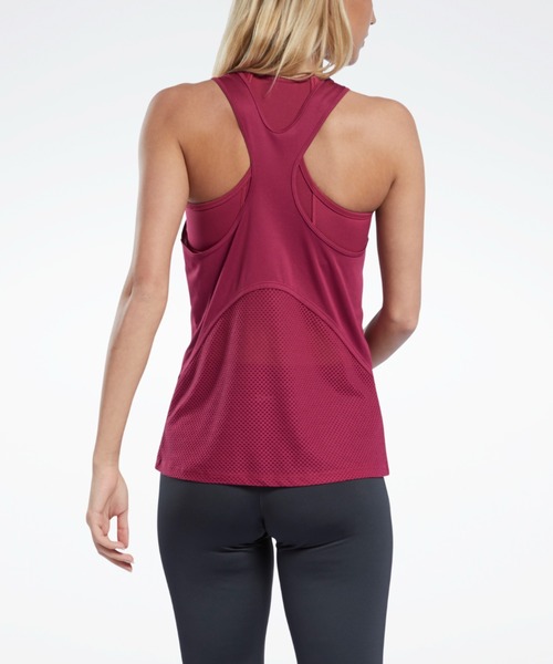 Reebok(リーボック)の「ランニング スピードウィック タンクトップ / Running Speedwick Tank Top(タンクトップ・レディース・ブラック/レッド・SMALL/MEDIUM/LARGE/X-LARGE/XX-LARGE/X-SMALL)」の9枚目の写真