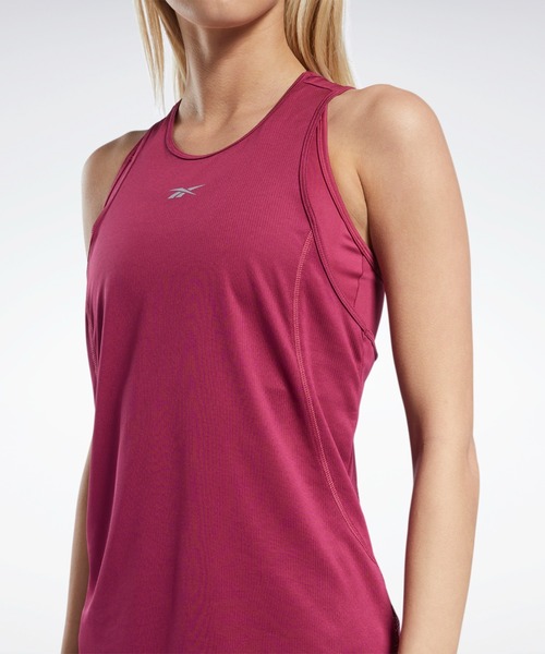 Reebok(リーボック)の「ランニング スピードウィック タンクトップ / Running Speedwick Tank Top(タンクトップ・レディース・ブラック/レッド・SMALL/MEDIUM/LARGE/X-LARGE/XX-LARGE/X-SMALL)」の10枚目の写真