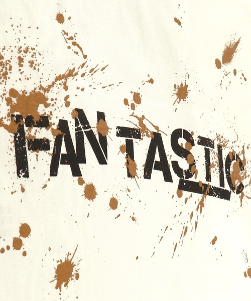 RADCHAP(ラッドチャップ)の「【RADCHAPプチプラ】ステンシルロゴ&ペイントTシャツ(Tシャツ/カットソー・キッズ・キャメル/オフホワイト・110cm/90cm/130cm/140cm/150cm/100cm/120cm)」の9枚目の写真
