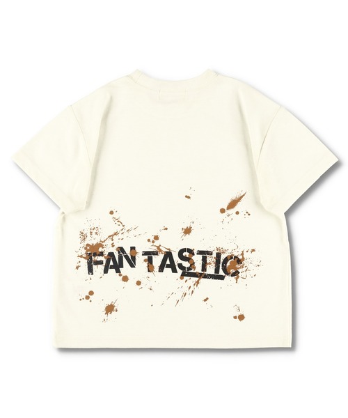 RADCHAP(ラッドチャップ)の「【RADCHAPプチプラ】ステンシルロゴ&ペイントTシャツ(Tシャツ/カットソー・キッズ・キャメル/オフホワイト・110cm/90cm/130cm/140cm/150cm/100cm/120cm)」の17枚目の写真