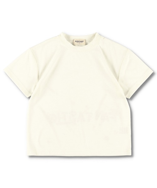 RADCHAP(ラッドチャップ)の「【RADCHAPプチプラ】ステンシルロゴ&ペイントTシャツ(Tシャツ/カットソー・キッズ・キャメル/オフホワイト・110cm/90cm/130cm/140cm/150cm/100cm/120cm)」の10枚目の写真