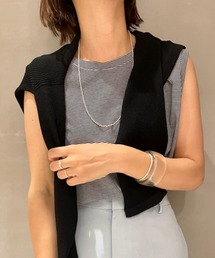 SHENERY | ボーダーノースリーブカットソー(Tシャツ/カットソー)