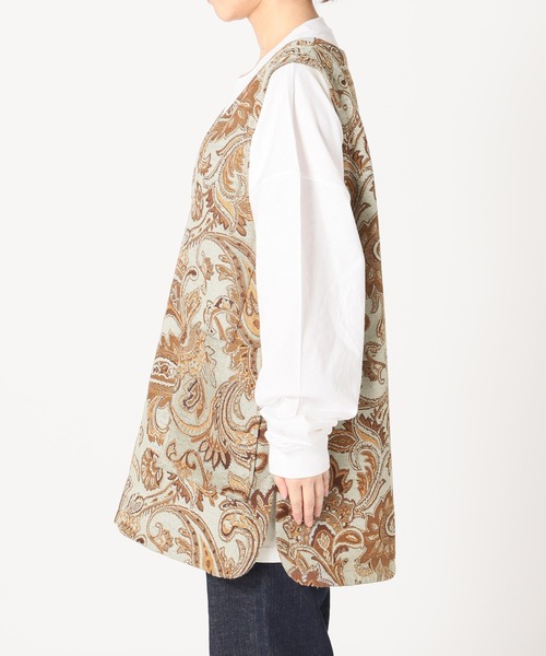 SLOBE citron.（スローブシトロン）の「SLOBE citron. デザインベスト◆（その他アウター・レディース・ブラウン/グリーン系その他・FREE）」の6枚目の写真