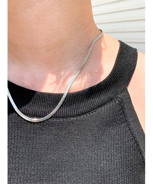 Chikashitsu +（チカシツプラス）の「【Chikashitsu +】chain necklace（ネックレス・レディース・シルバー/ゴールド・ONE SIZE）」の2枚目の写真