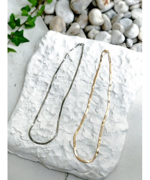 Chikashitsu +（チカシツプラス）の「【Chikashitsu +】chain necklace（ネックレス・レディース・シルバー/ゴールド・ONE SIZE）」の6枚目の写真