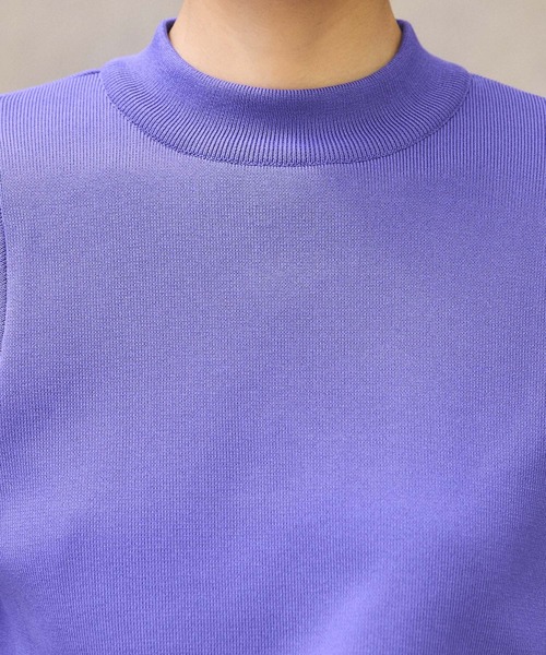 PUBLIC TOKYO（パブリックトウキョウ）の「3シーズンボリュームスリーブシアーニット /ウォッシャブル（ニット/セーター・レディース・パープル/ブラウン/アイボリー・FREE）」の13枚目の写真