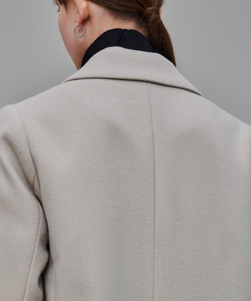 UNITED TOKYO（ユナイテッドトウキョウ）の「ウールチェスターコート（チェスターコート・レディース・ブラック/グレイッシュベージュ/ピンク/カーキ/アイボリー・1/2）」の18枚目の写真