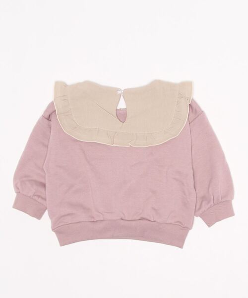 pairmanon（ペアマノン）の「【万能スウェット】フリルセーラーカラースウェット ガールズ（スウェット・キッズ・ピンク/モカ/ブラック/グレイッシュベージュ/アイボリー・150/100/140/90/120/110/130）」の22枚目の写真