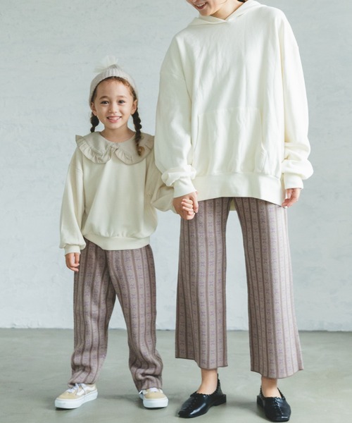 pairmanon（ペアマノン）の「【万能スウェット】フリルセーラーカラースウェット ガールズ（スウェット・キッズ・ピンク/モカ/ブラック/グレイッシュベージュ/アイボリー・150/100/140/90/120/110/130）」の20枚目の写真