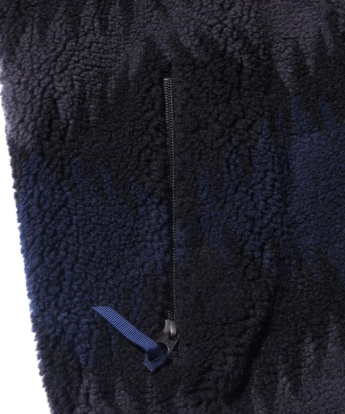 CAL O LINE(キャルオーライン)の「CAL O LINE/キャルオーライン REVERSIBLE JQ PILE VEST リバーシブル ボア フリースベスト(ベスト・メンズ・ブラック・S/M/L)」の21枚目の写真