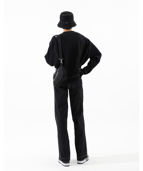 BASIC COTTON(ベーシックコットン)の「A'GEM/9 × .kom『BASIC COTTON/ベーシックコットン』BCN Bucket Hat/ロゴステッチ バケットハット(ハット・レディース・ブラック/A/B・FREE)」の15枚目の写真