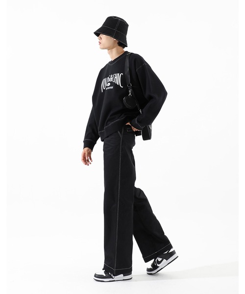BASIC COTTON(ベーシックコットン)の「A'GEM/9 × .kom『BASIC COTTON/ベーシックコットン』BCN Bucket Hat/ロゴステッチ バケットハット(ハット・レディース・ブラック/A/B・FREE)」の11枚目の写真