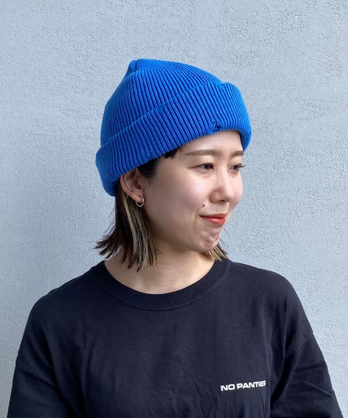 TESTIFY(テスティファイ)の「【TESTIFY/テスティファイ】【親子】ダメージ加工ニット帽/Damage Watch(ニットキャップ/ビーニー・メンズ・アイボリー/ブルー/ブラック/オレンジ・58.5)」の8枚目の写真